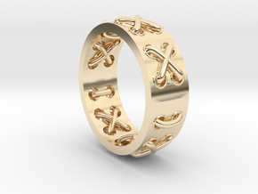 Lace-up Ring - Sz. 8 in 14K Yellow Gold