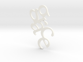 GRACE Pendant in White Processed Versatile Plastic