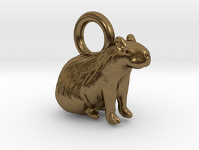 1-1/2 inch Capybara Pendant in Natural Bronze