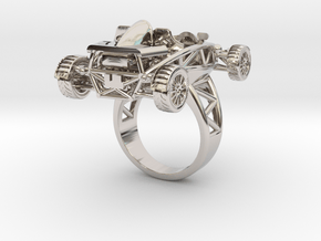 Atom Ring size 7 wo wings LHD in Platinum
