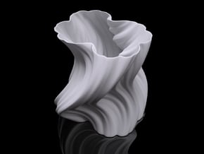 Julia Vase #004 - Bloom in White Natural Versatile Plastic