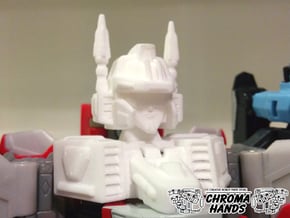 Energon Superion Head & Neck ONLY Upgrade in White Processed Versatile Plastic