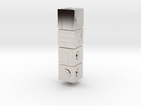 Monument Valley - The Totem keyring in Platinum
