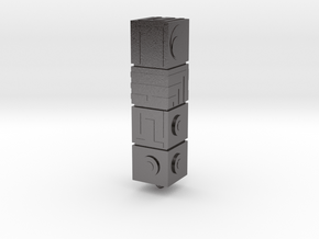 Monument Valley - The Totem keyring in Polished Nickel Steel