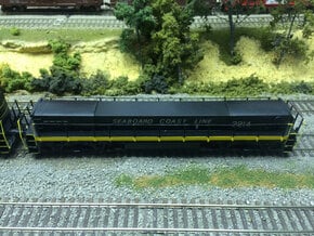 HO GE MATE (1:87) Seaboard Coast Line U36B Paired in Smooth Fine Detail Plastic
