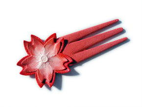 Hair pins sakura flower in White Natural Versatile Plastic