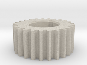 Gear Mn=3 Z=25 Pressure Angle = 20° with keyway in Natural Sandstone