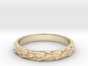 Vascular Love Ring Size 7.5 in 14K Yellow Gold