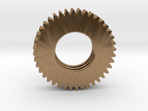 Gear Mn=1 Z=40 Pressure Angle=20° in Natural Brass