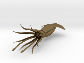 Squid-3D in Natural Bronze