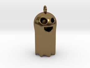 Smiley Ghost  in Polished Bronze