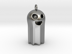 Smiley Ghost  in Natural Silver
