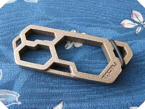 Spanner Frame Tool (Wrench Frame) in Polished Bronzed Silver Steel