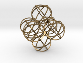 Packed Spheres Octahedron in Natural Bronze