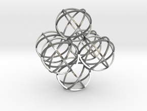 Packed Spheres Octahedron in Natural Silver