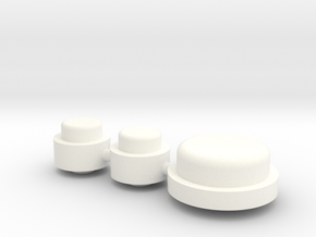 Button Group - Plastics in White Processed Versatile Plastic