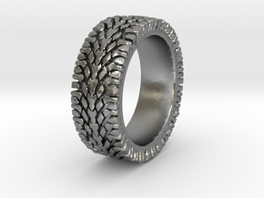 American Sportsman Street Tread Tire Ring in Natural Silver