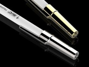 METALBiC RS premium metal pen cap in Polished Brass