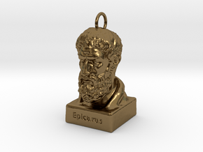 Epicurus Keychains 2 inches tall in Polished Bronze