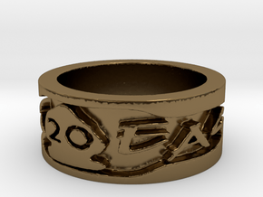 20 Year Anniversary War Eagle Ring (Size 6.5) in Polished Bronze