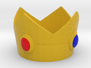 Princess Peach cosplay mini crown in Full Color Sandstone