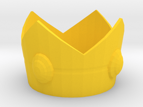 Princess Peach cosplay mini crown in Yellow Processed Versatile Plastic