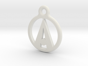 Ariel Atom key fob in White Natural Versatile Plastic