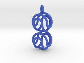Marble Pendant v2 in Blue Processed Versatile Plastic