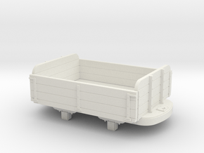 1:32 3 plank dropside wagon  in White Natural Versatile Plastic