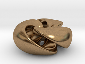 Twisted Knot in Natural Brass