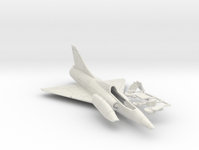 020A Mirage IIID - 1/144  in White Natural Versatile Plastic