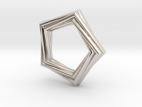 Pentagonal Pendant or Ring in Platinum