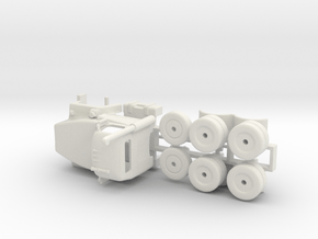 1/87 "HO" scale 1965 truck tractor in White Natural Versatile Plastic: 1:87 - HO