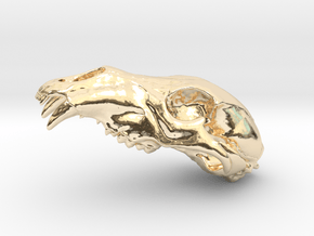 Bear Skull. WT-1. 6cm in 14K Yellow Gold
