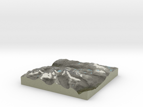 Terrafab generated model Mon Oct 06 2014 10:03:29  in Full Color Sandstone