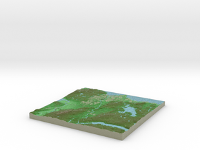 Terrafab generated model Thu Sep 25 2014 11:23:29  in Full Color Sandstone