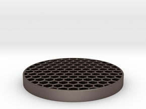 Honeycomb KillFlash 48mm 0.77mm thick 5mm height in Polished Bronzed Silver Steel
