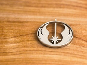 Jedi Pendant in Polished Silver
