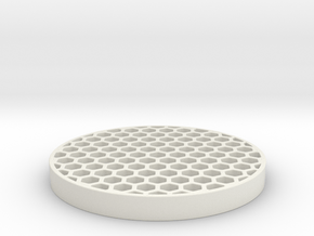 Honeycomb KillFlash 48mm 1mm thick 4mm Clearance in White Natural Versatile Plastic