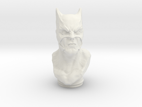 Dark Knight Bust (4.0in - 10.2cm) in White Natural Versatile Plastic