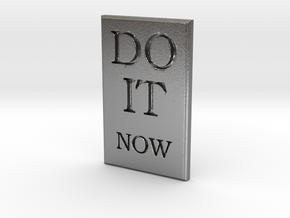 DO IT NOW in Natural Silver