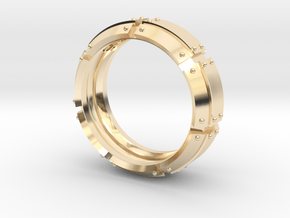 Armored Ring in 14K Yellow Gold