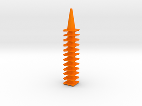 18" traffic cones 1/12th (12) in Orange Processed Versatile Plastic