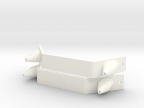 Pair of Toe Plates & Spikes MOW 2013-14 boots ROTJ in White Processed Versatile Plastic