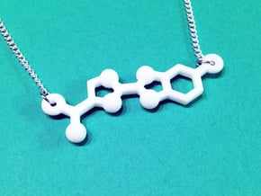Luciferin Necklace in White Processed Versatile Plastic