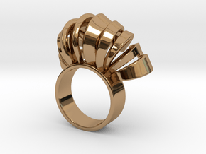 Nasu Ring Size 7 in Polished Brass