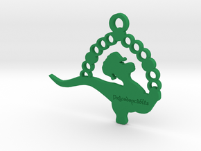 Fool on the Run - Pendant in Green Processed Versatile Plastic