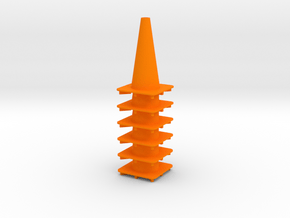18" traffic cone 1/12th (6) in Orange Processed Versatile Plastic