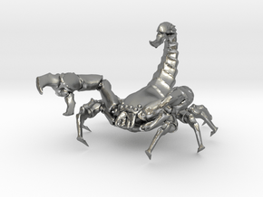Alien-Scorpion in Natural Silver