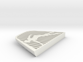 Grill Right Side in White Natural Versatile Plastic